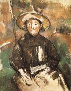 Paul Cezanne children wearing straw hat France oil painting artist
